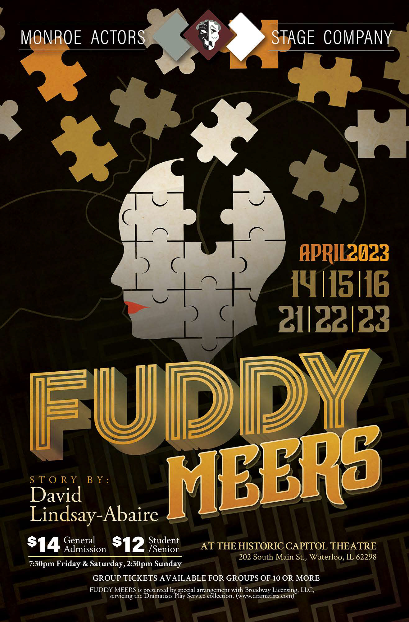 MASC's Production of Fuddy Meers - April 2023